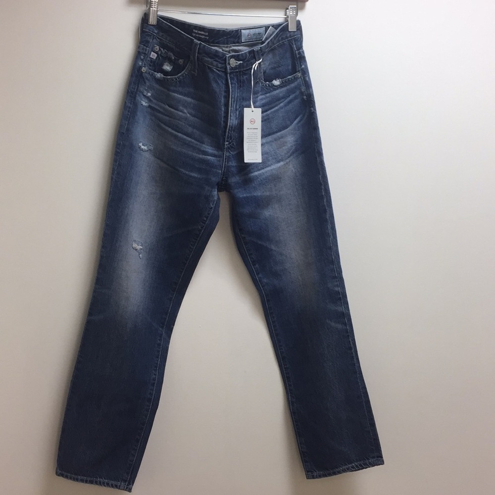 NWT AG Jeans The Isabelle Denim High Rise Crop